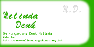 melinda denk business card